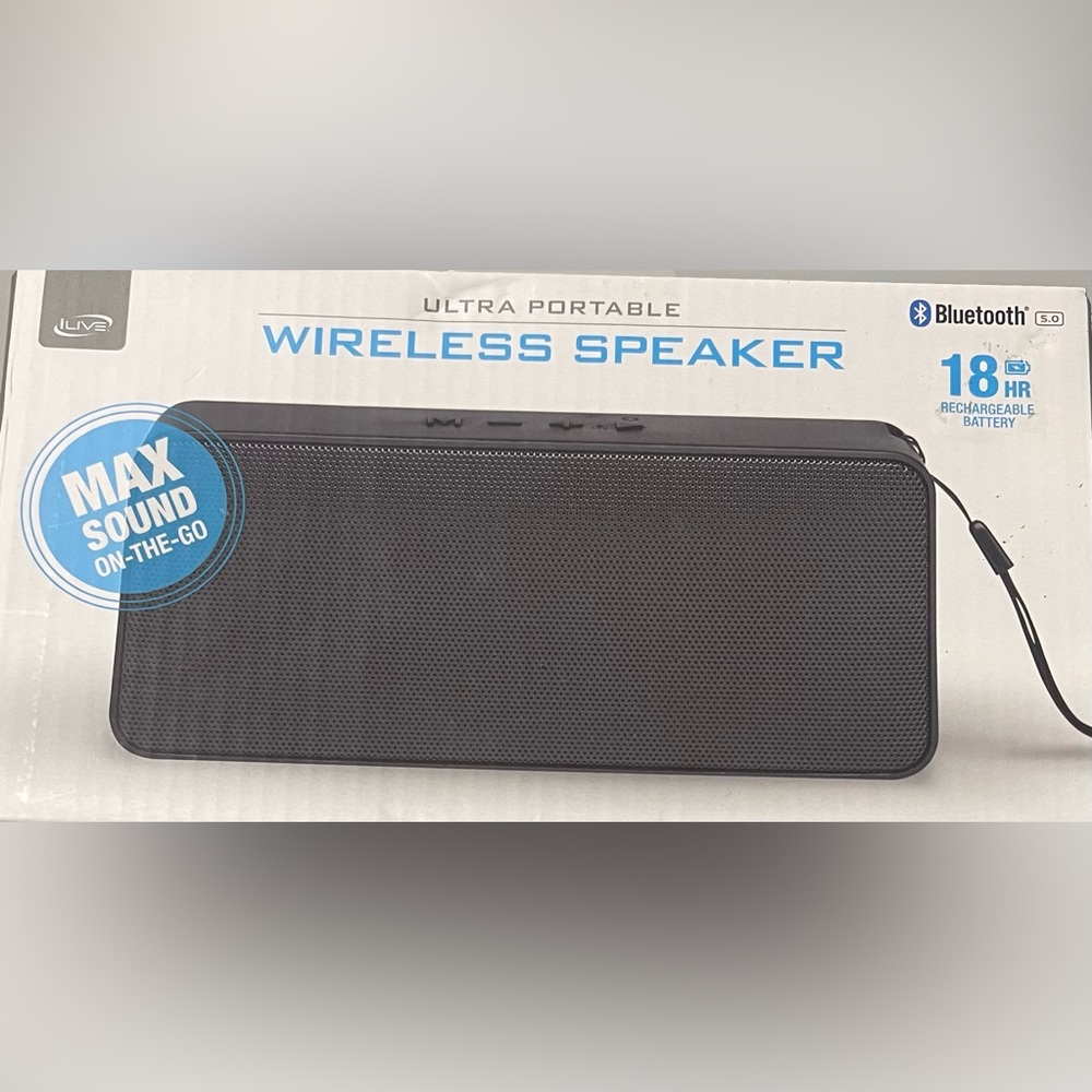 iLive v2911 Bluetooth Portable Wirelss Speaker, ISB110B, Black